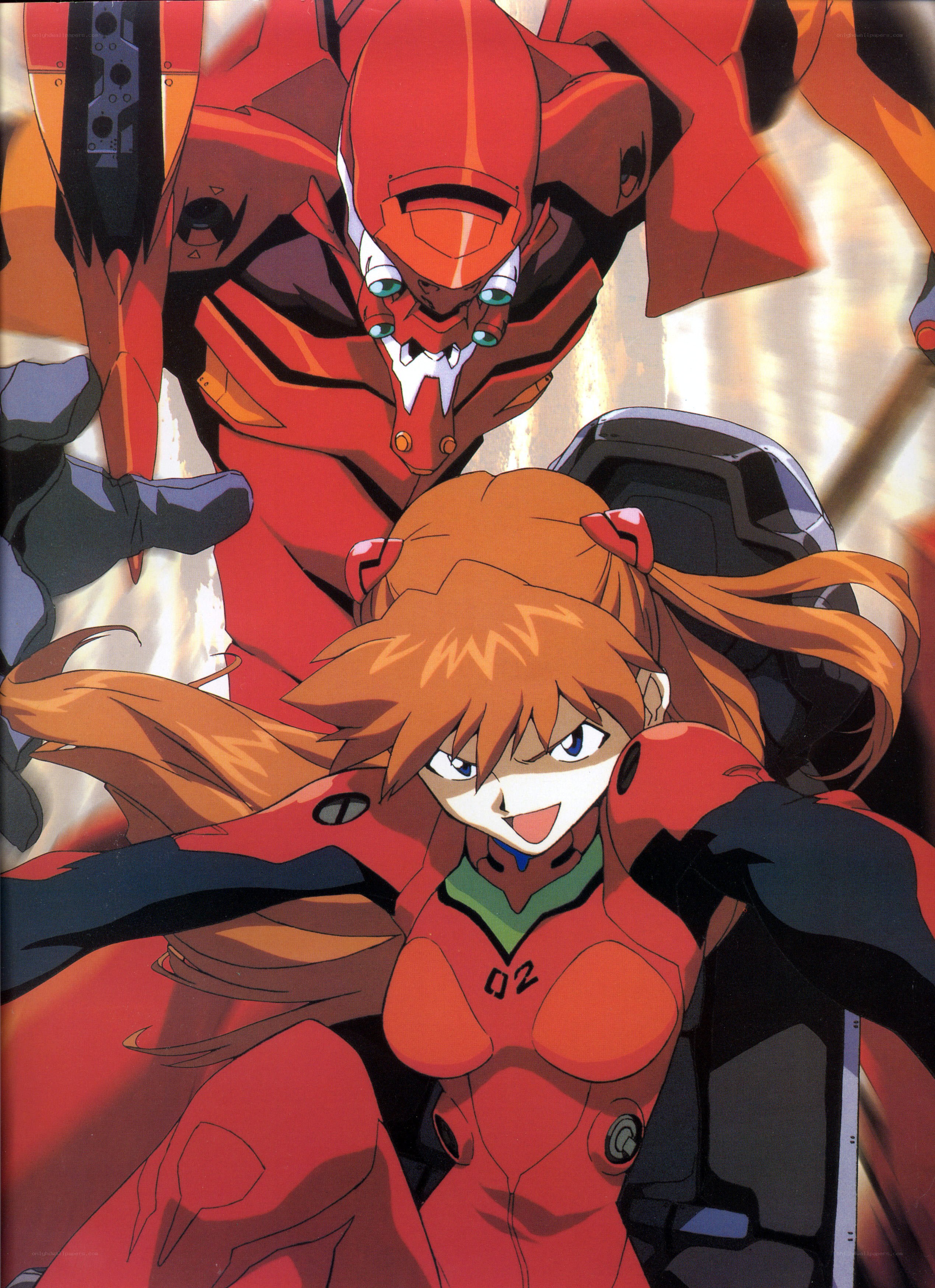 Evangelion pilot and mecha