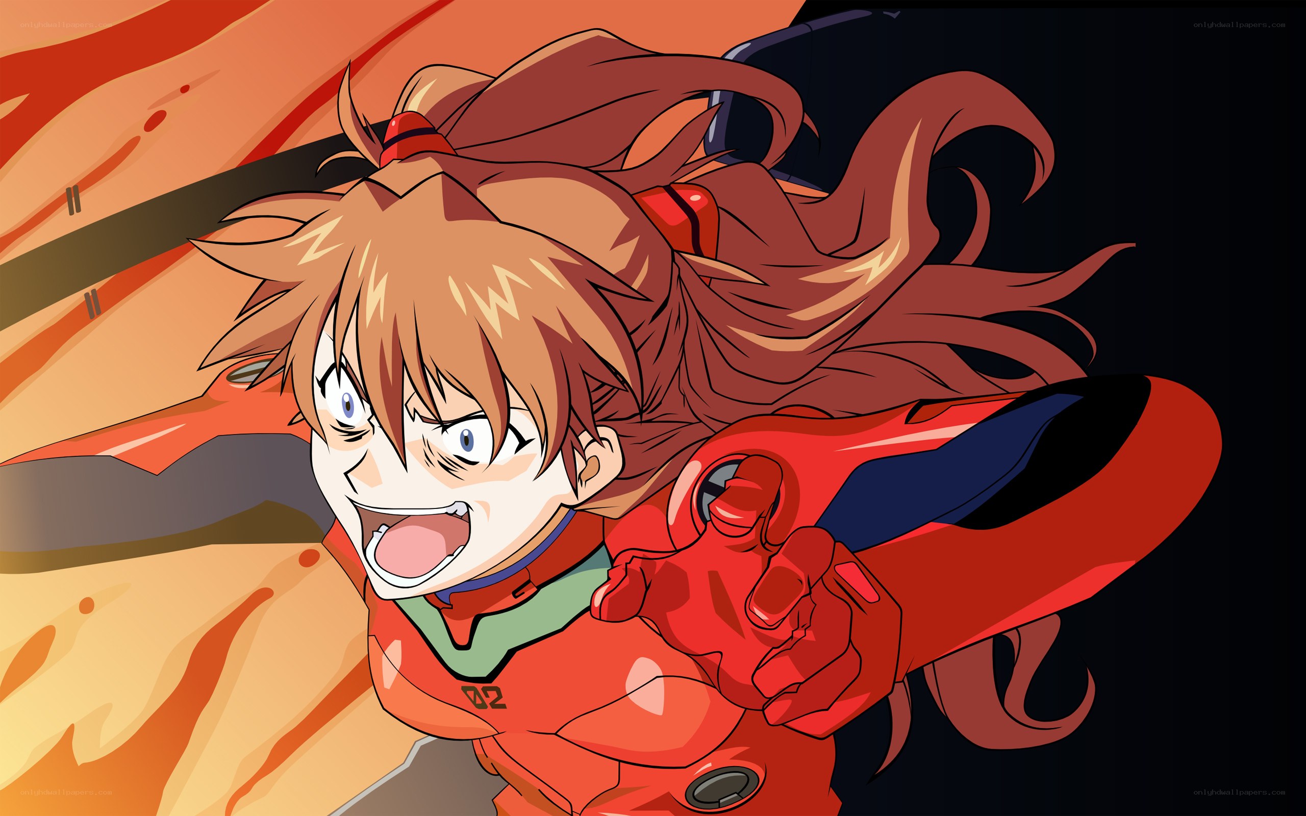 Evangelion pilot in action