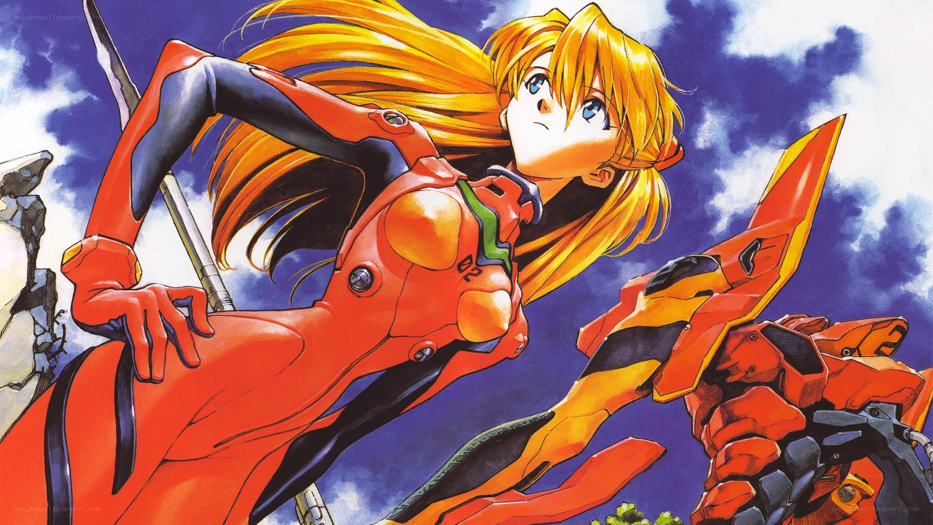 Evangelion pilot in action