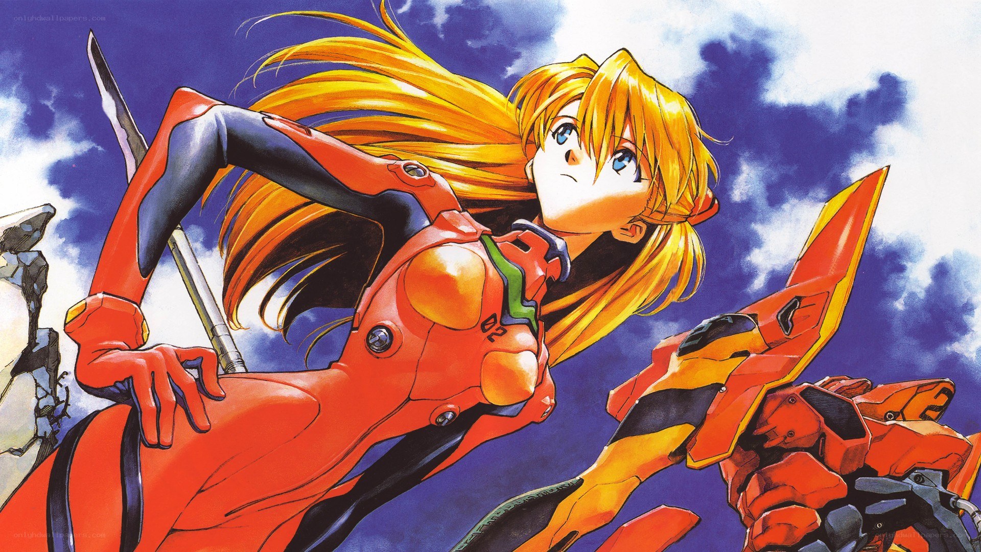 Evangelion pilot in action