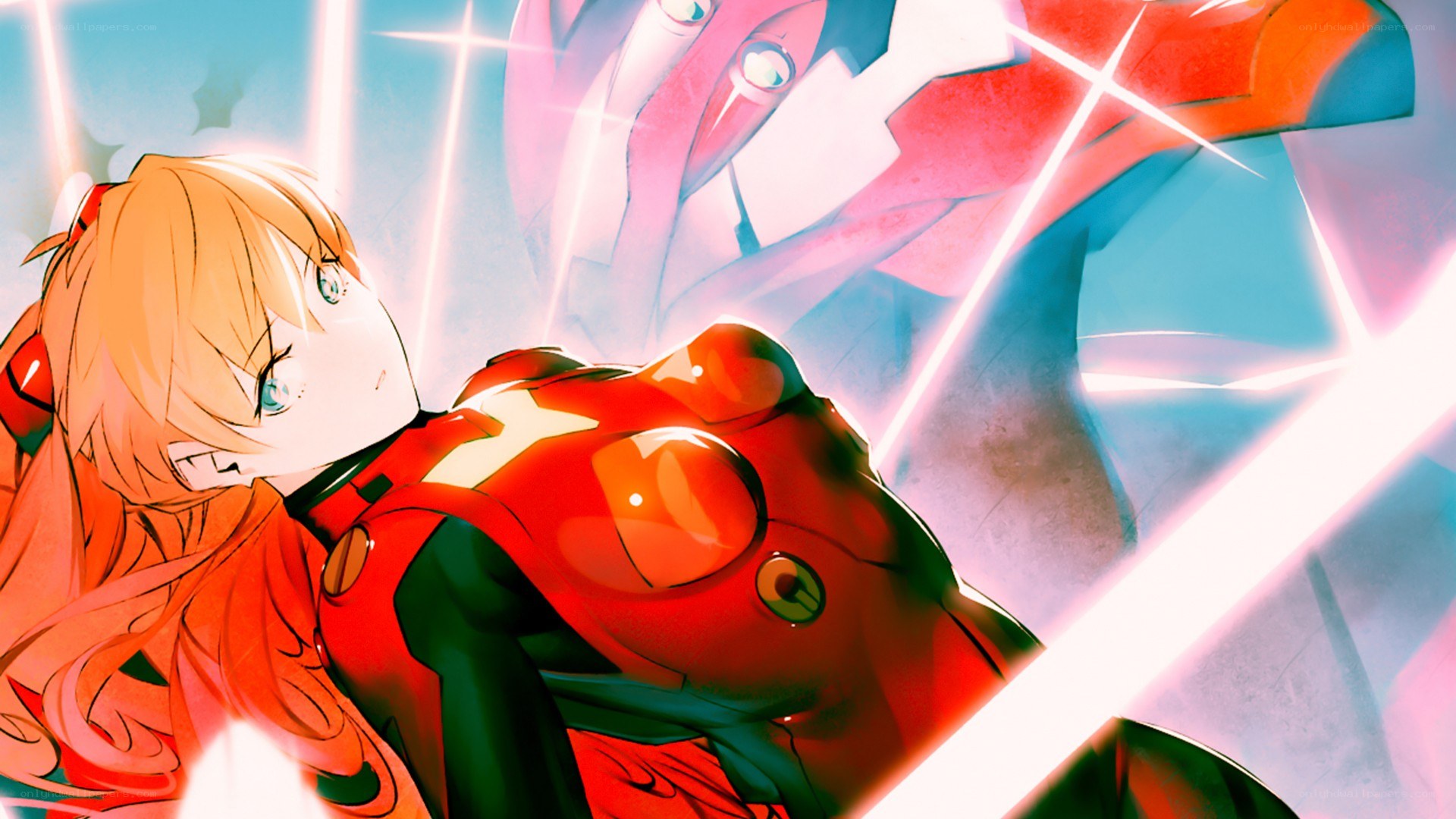 Evangelion pilot in action