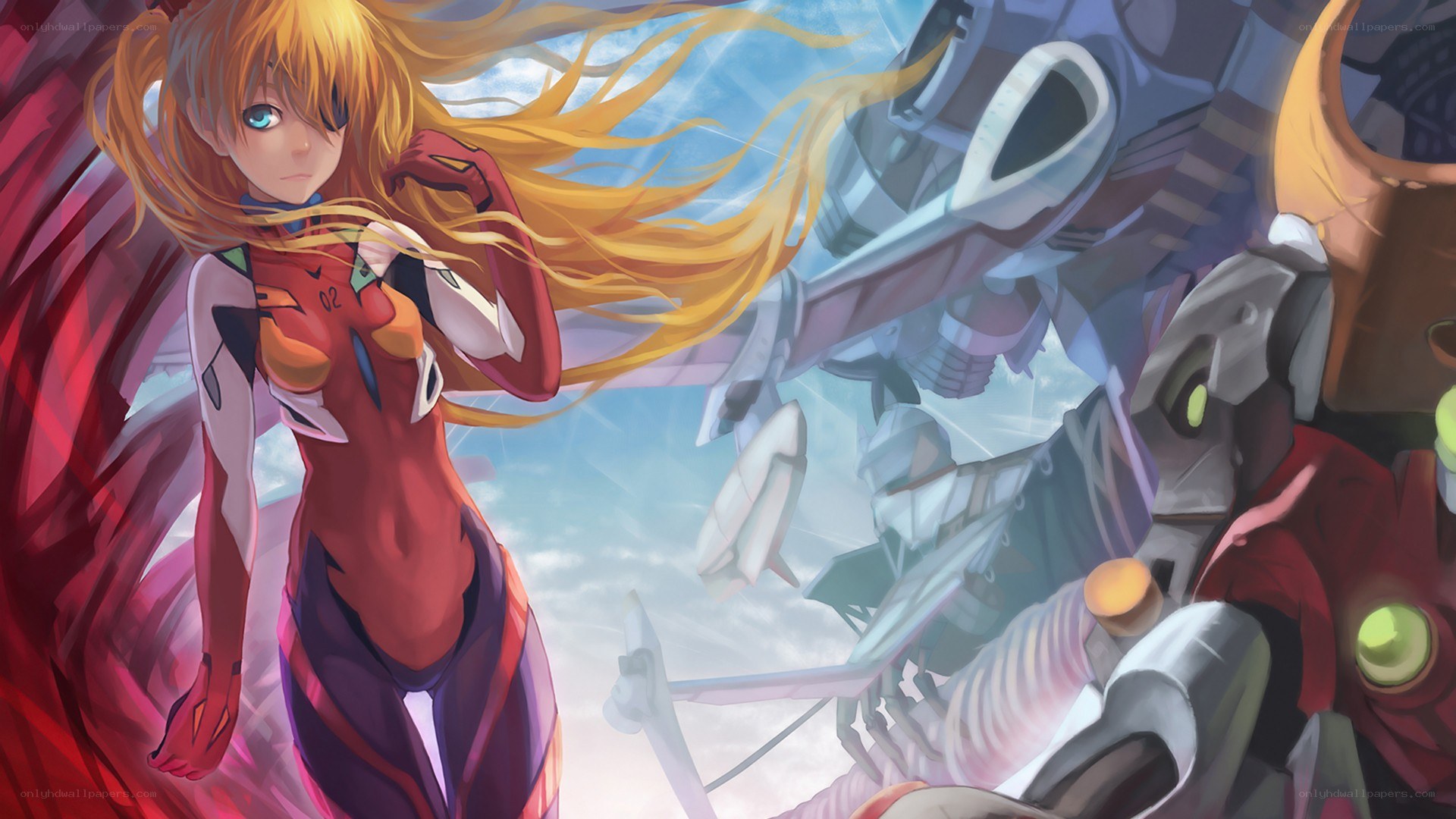 Evangelion pilot in action