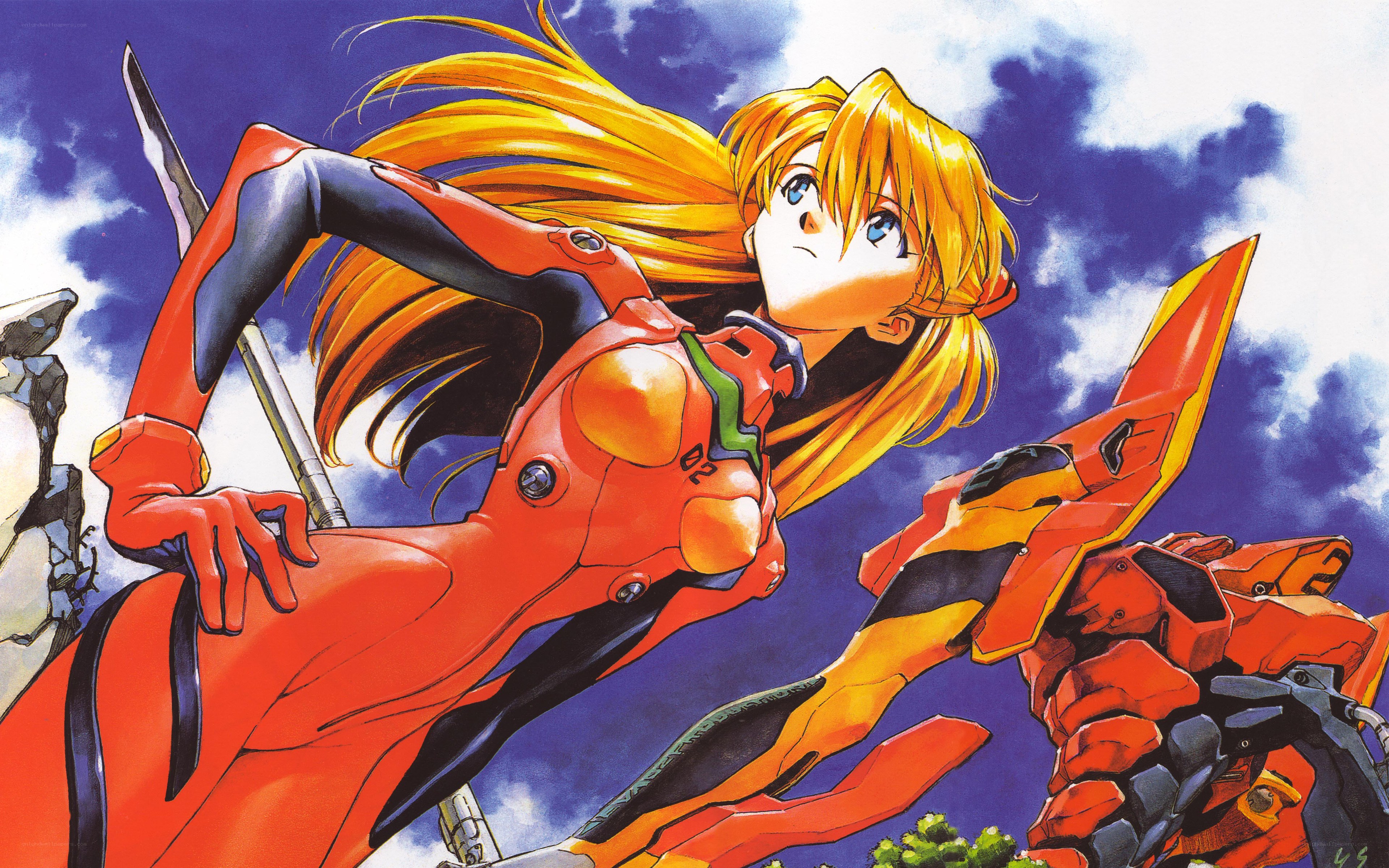 Evangelion pilot in action