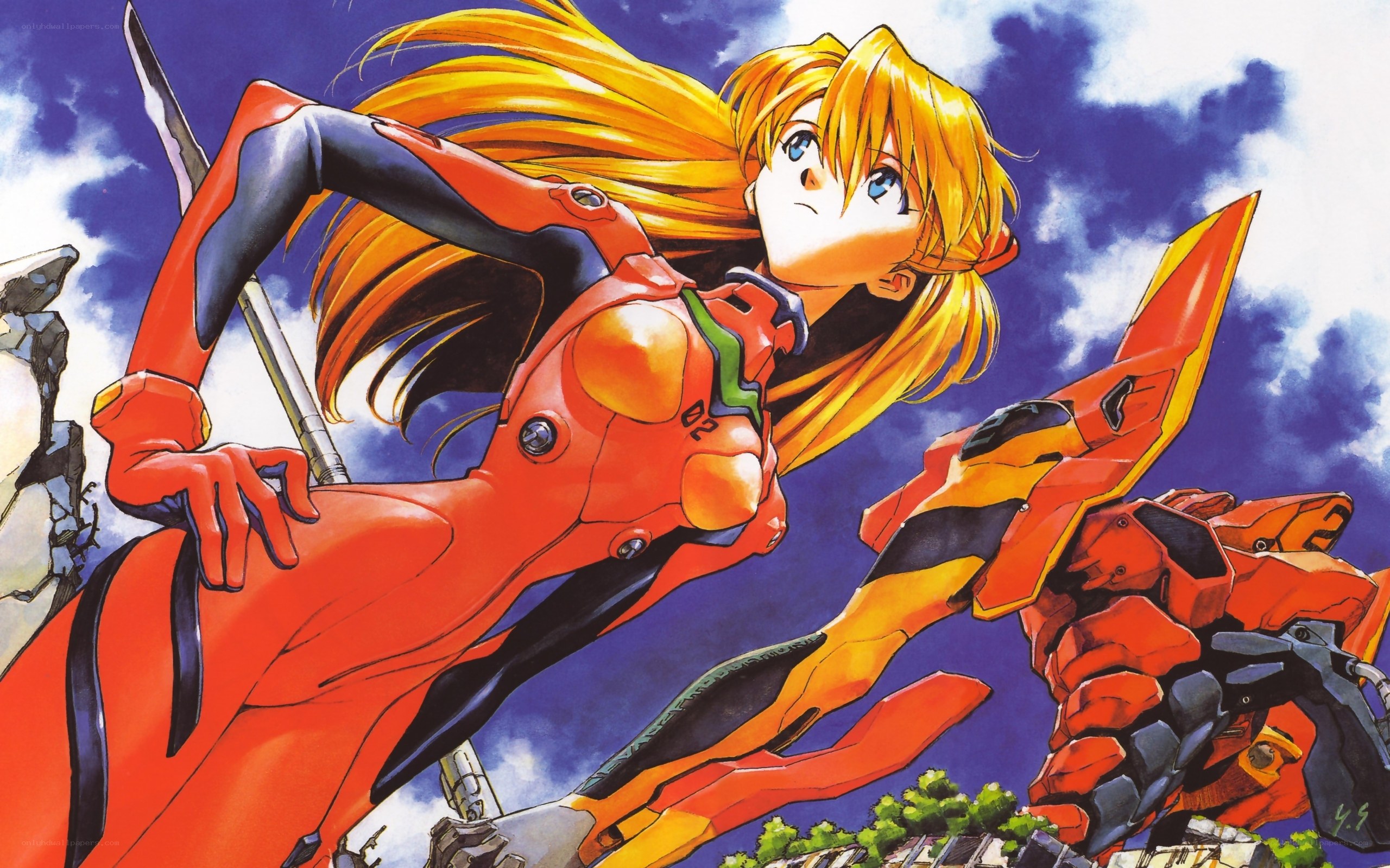 Evangelion pilot in action