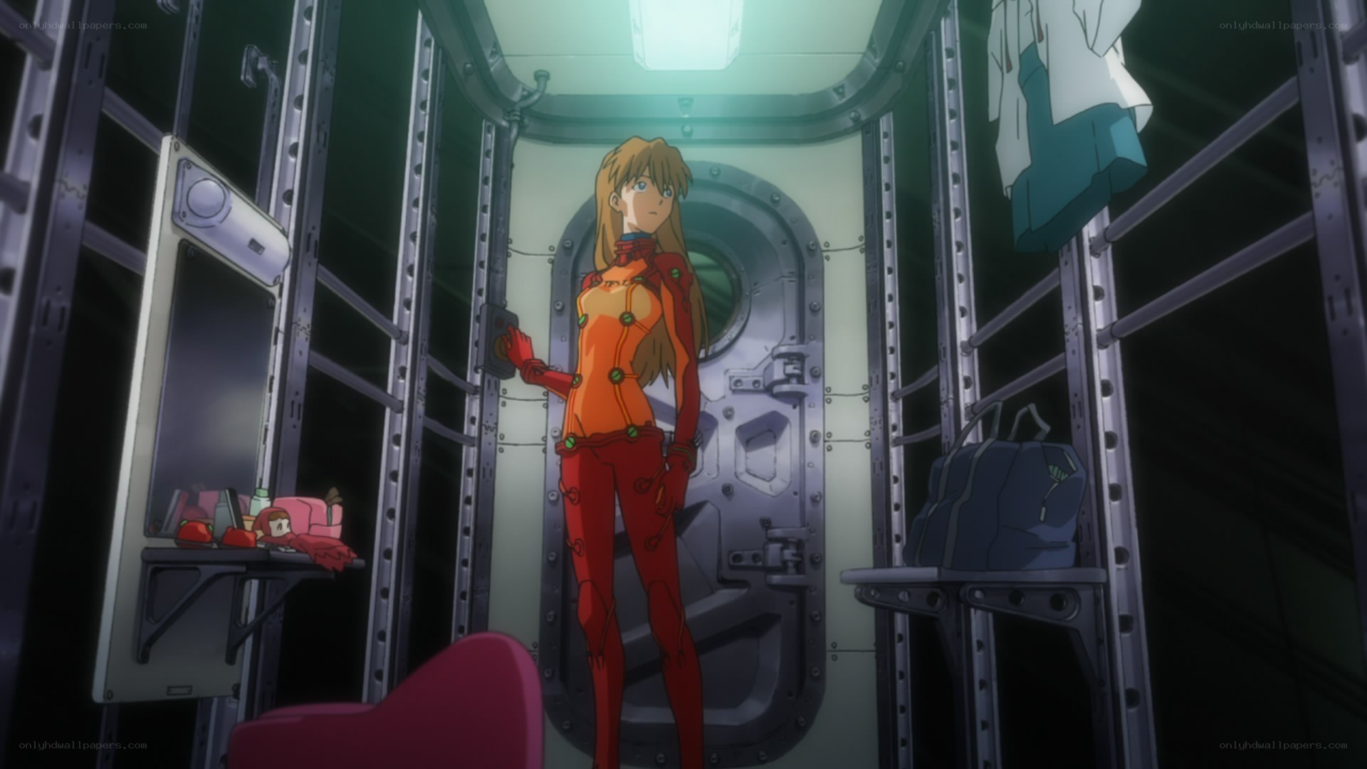 evangelion pilot in capsule