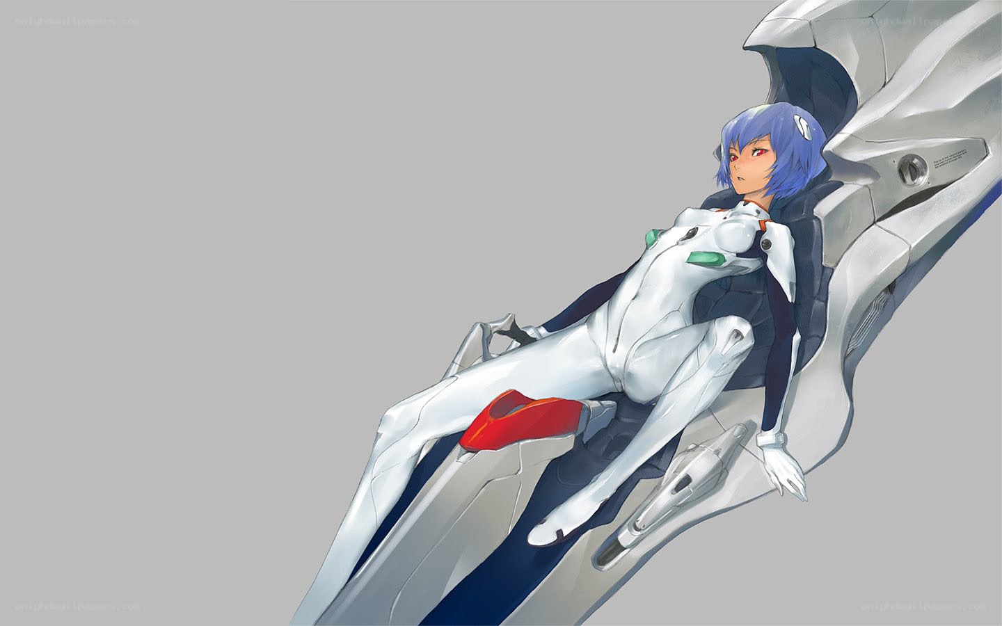 Evangelion pilot in cockpit