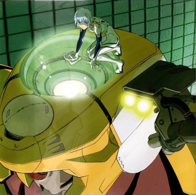 Evangelion pilot in cockpit