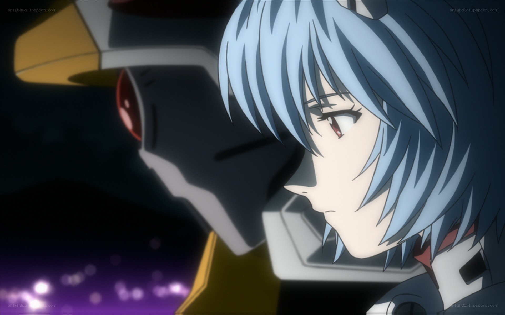 Evangelion pilot in cockpit