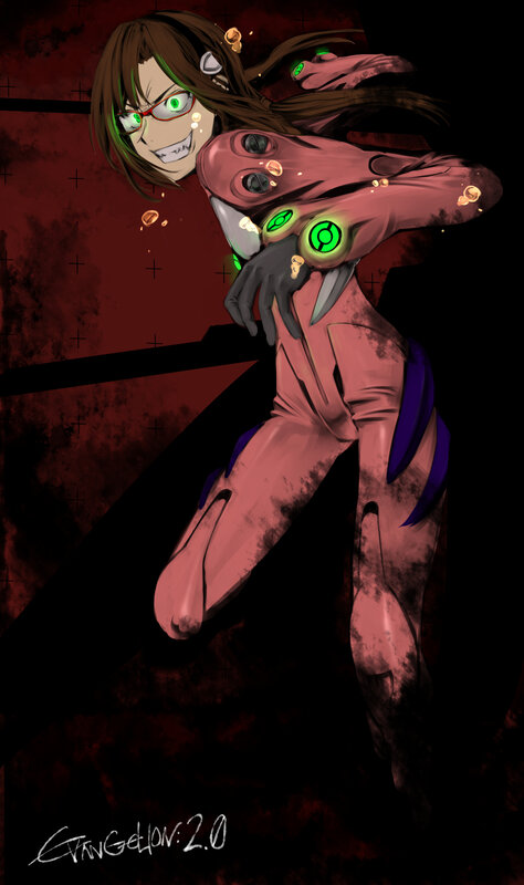 Evangelion pilot in combat