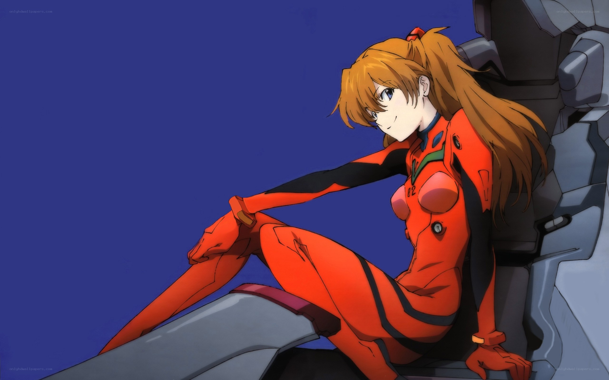 evangelion pilot in red suit