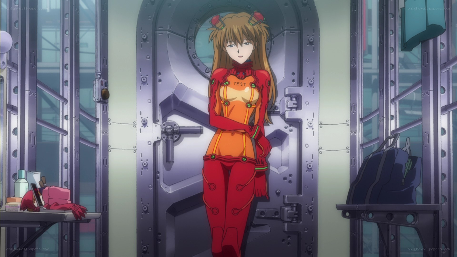 Evangelion pilot in test suit