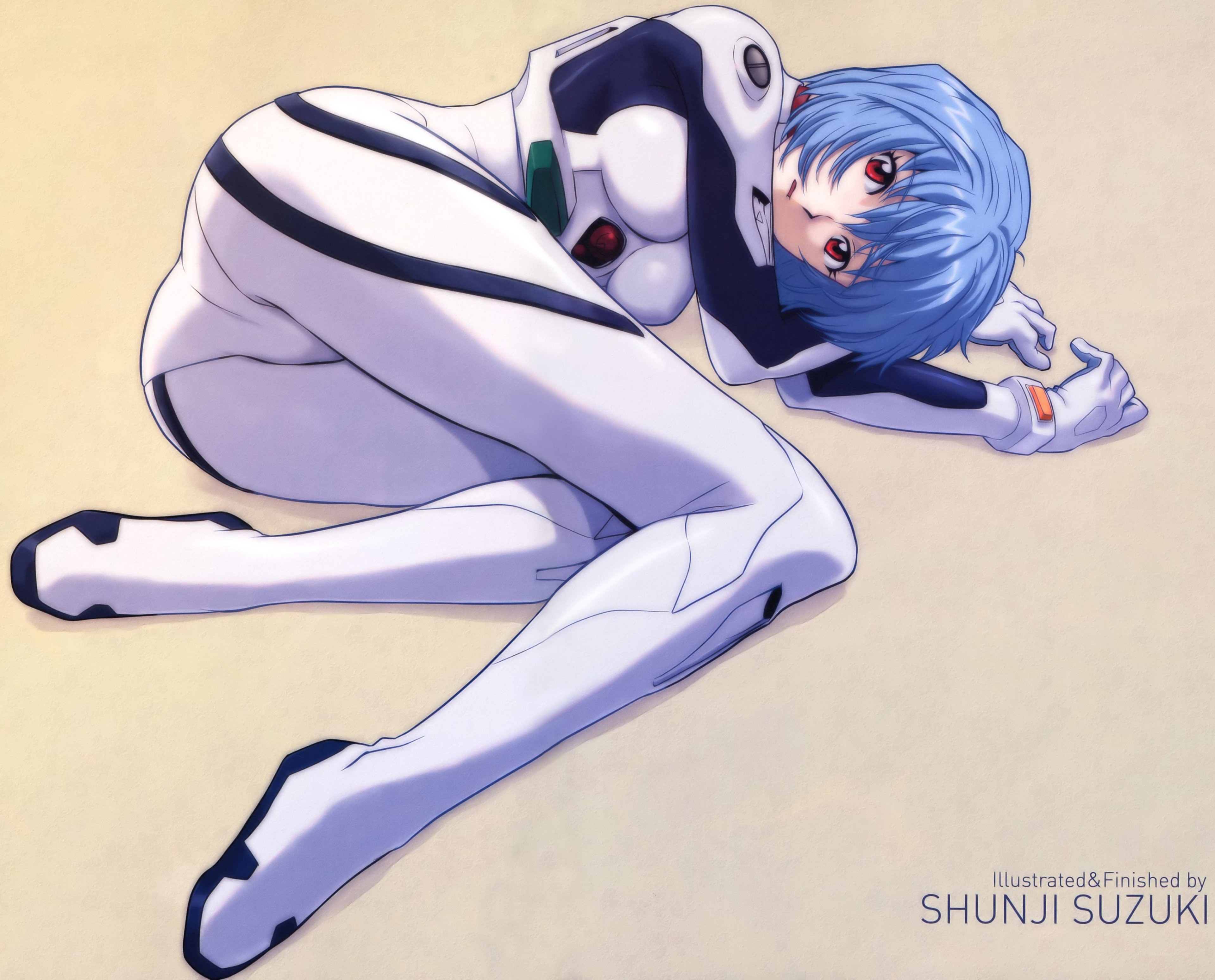 Evangelion pilot lying down