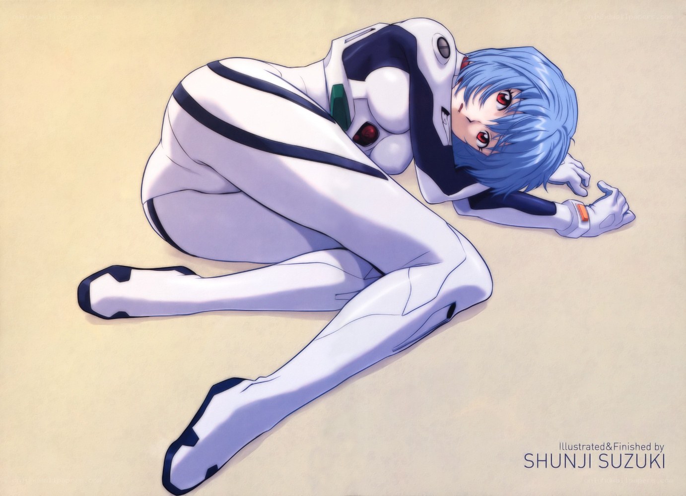 Evangelion pilot lying down