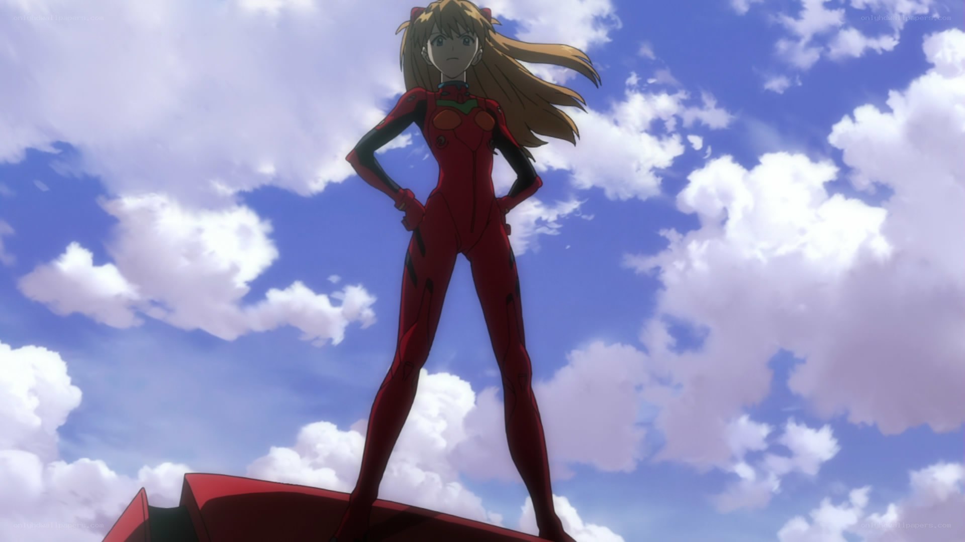 evangelion pilot stands tall