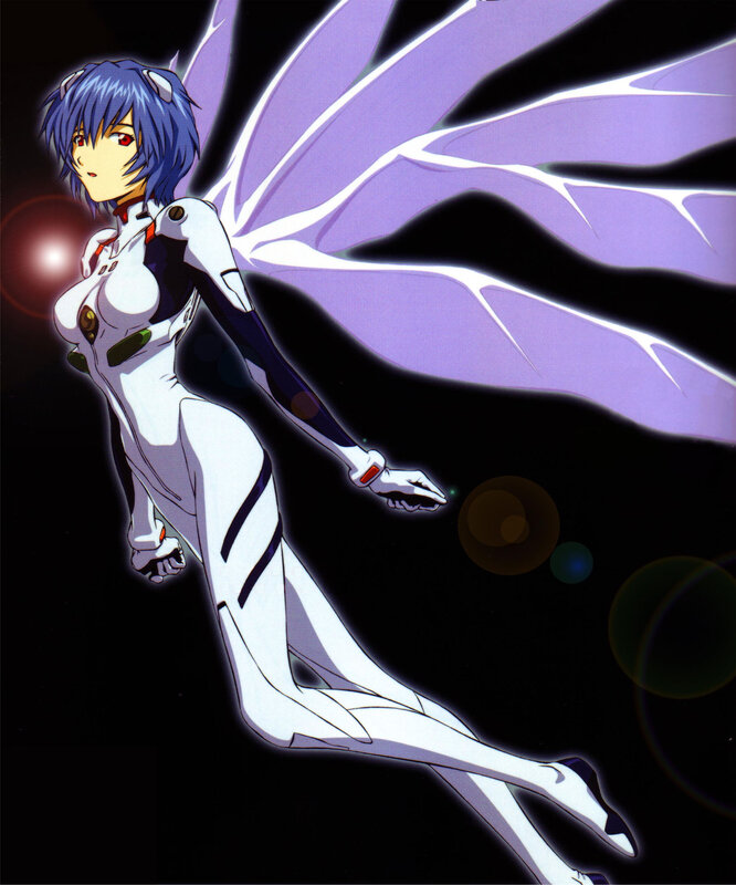 Evangelion pilot with wings