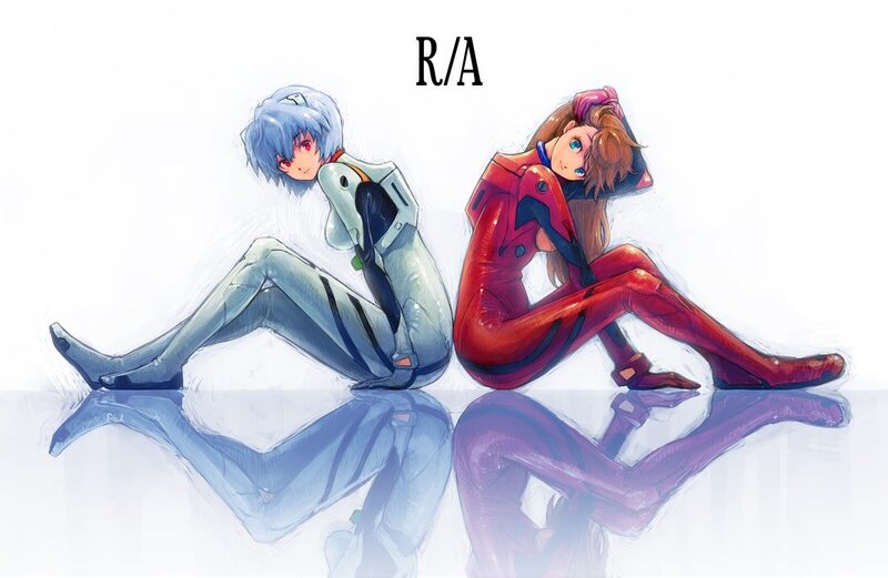 Evangelion pilots sitting