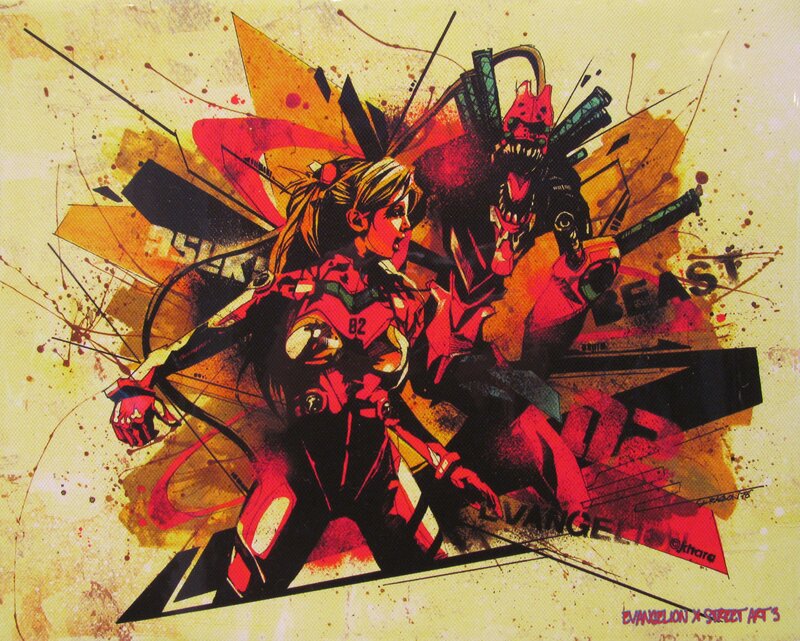 Evangelion street art illustration
