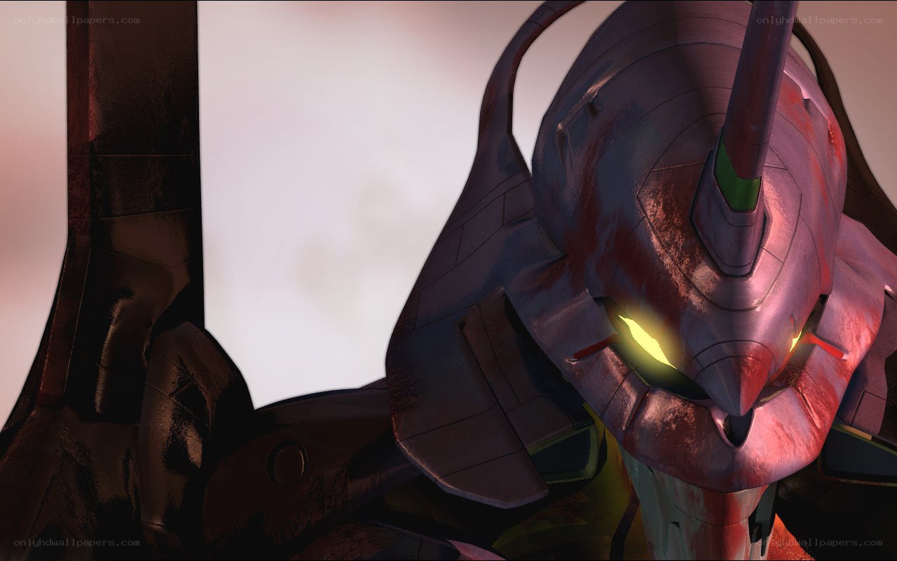 Evangelion Unit-01 head close-up