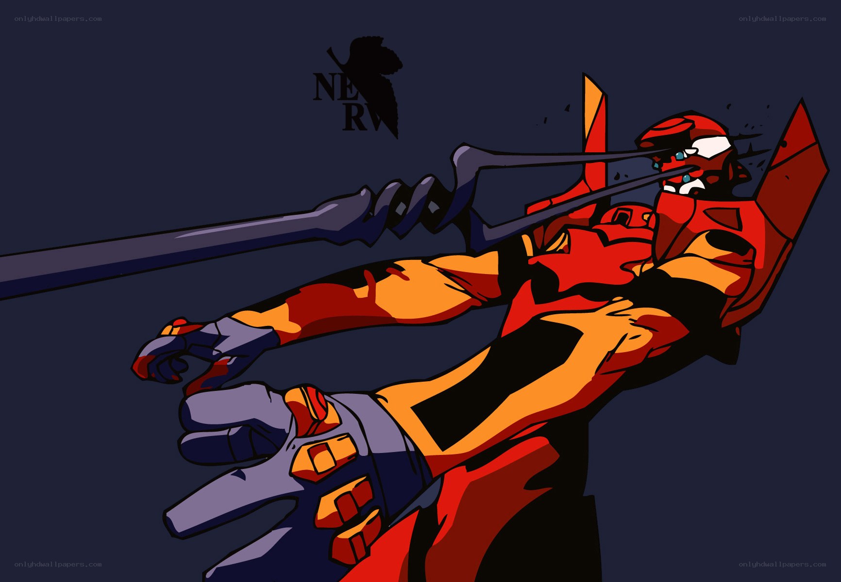 Evangelion Unit-01 in action