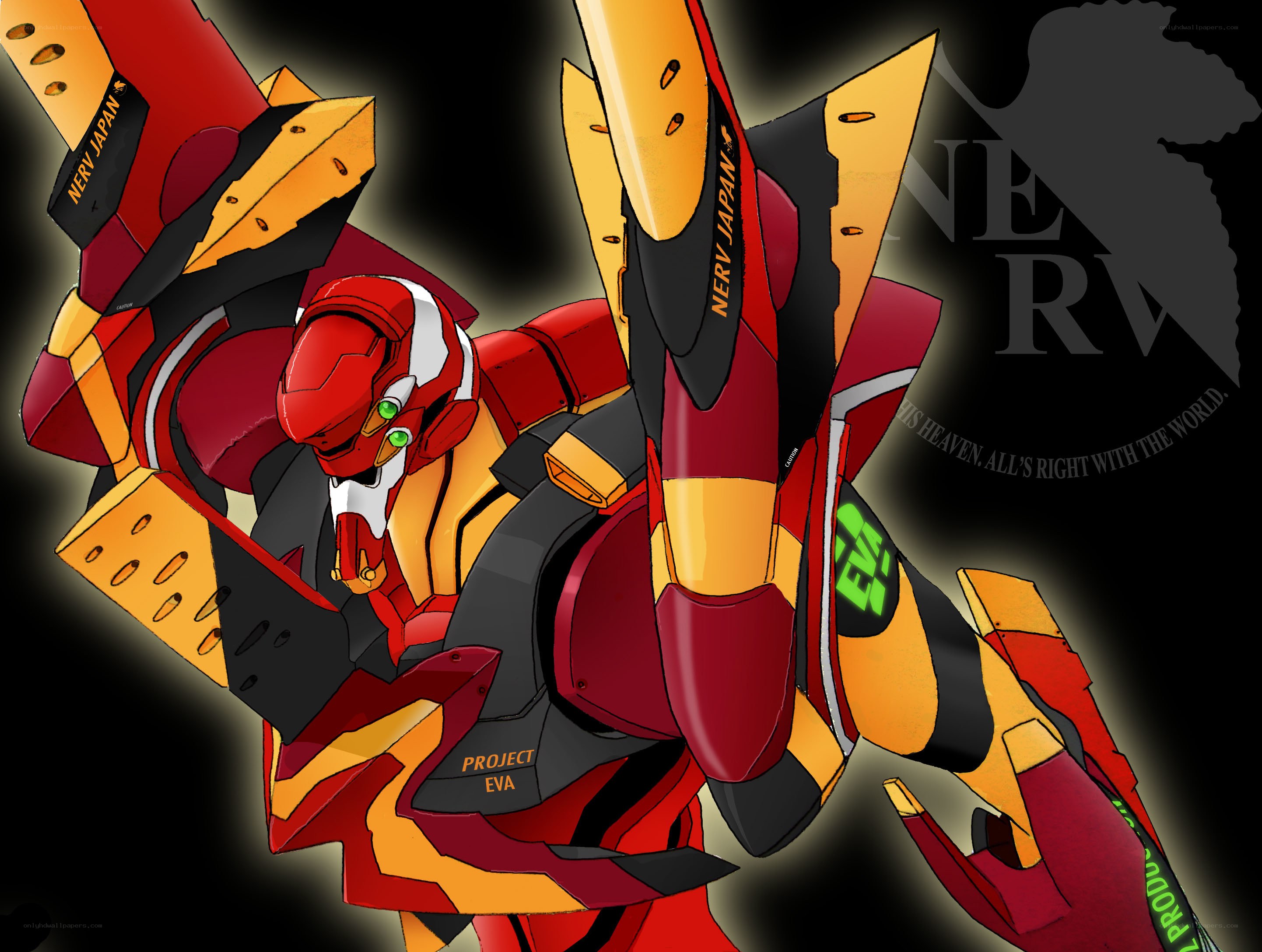 Evangelion Unit-01 in action