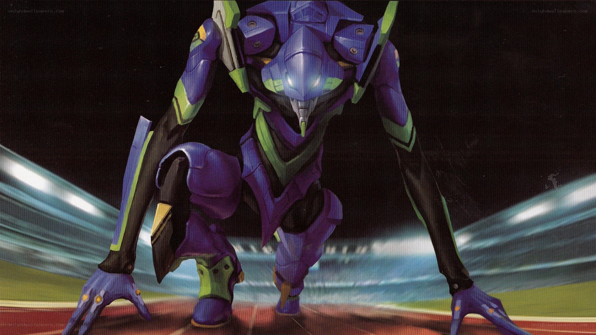 Evangelion Unit-01 in action