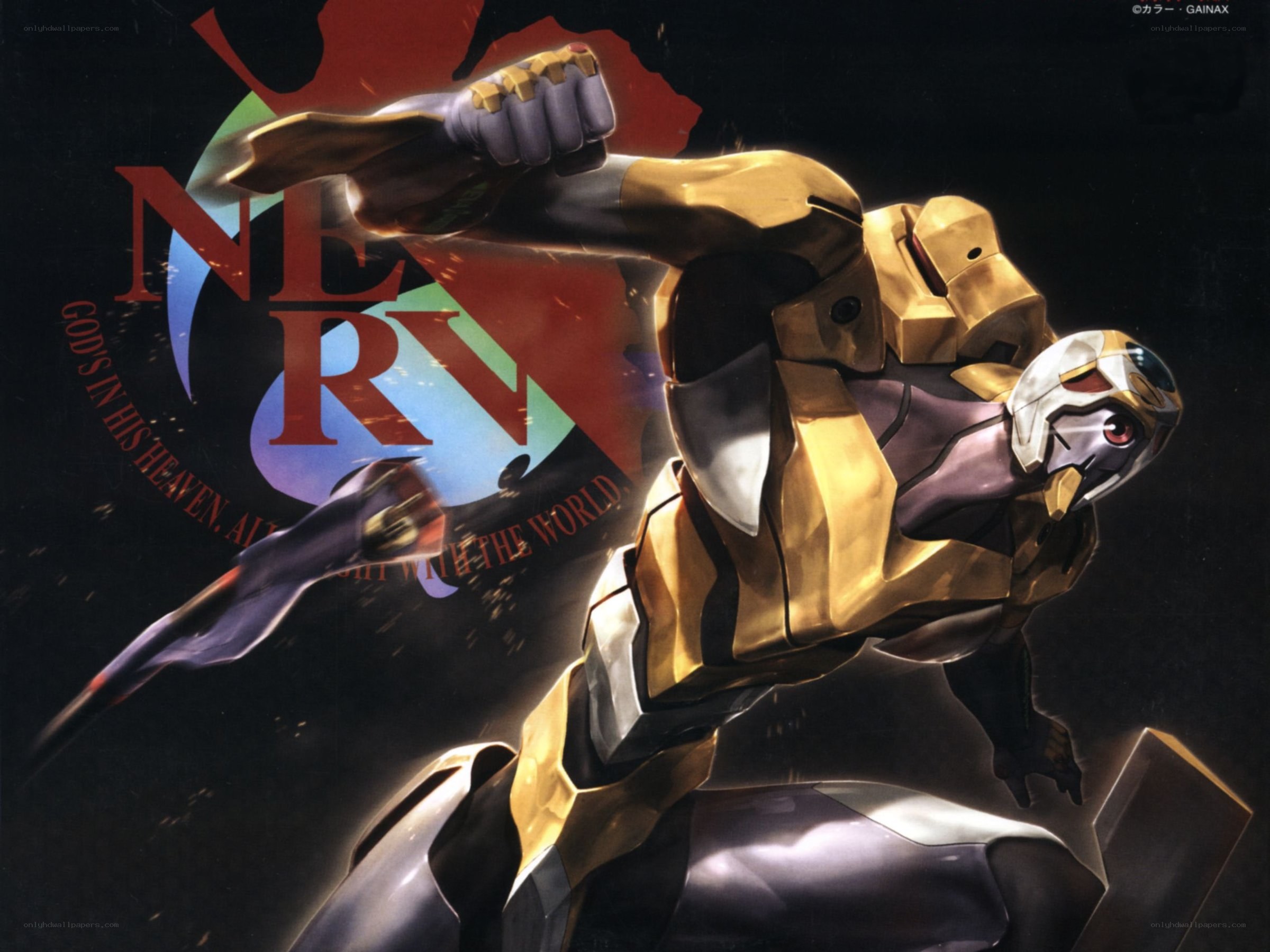 Evangelion Unit-01 in action