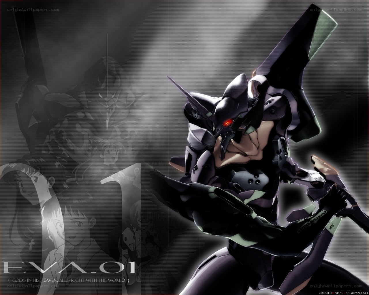 Evangelion Unit-01 in action