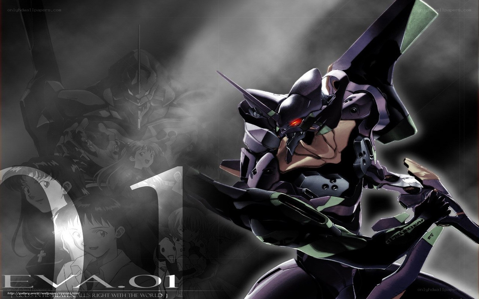 Evangelion Unit-01 in action