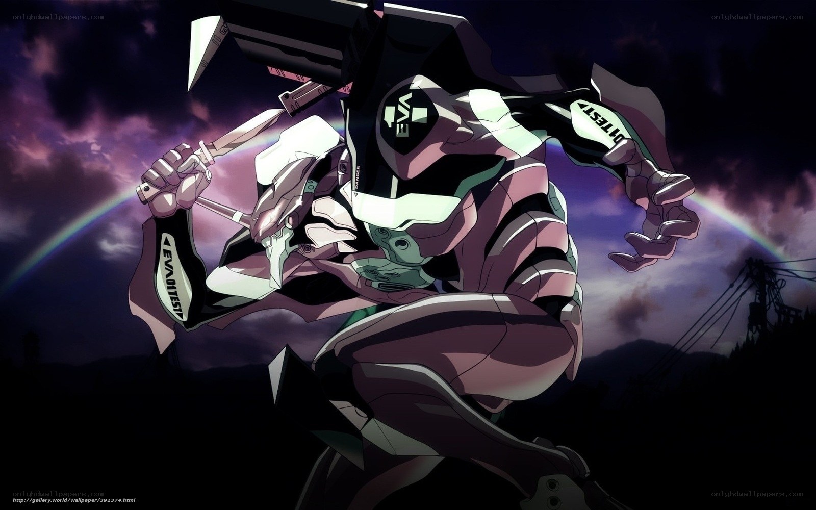 Evangelion Unit-01 in battle