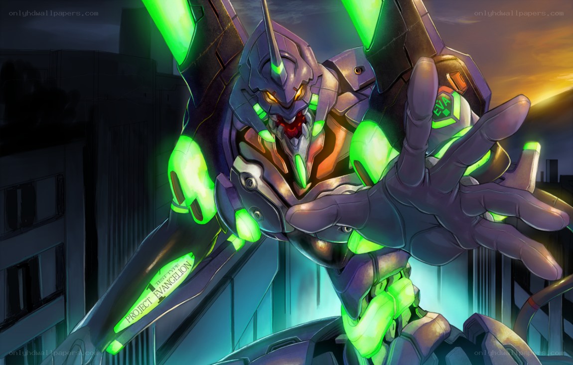 Evangelion Unit-01 in combat