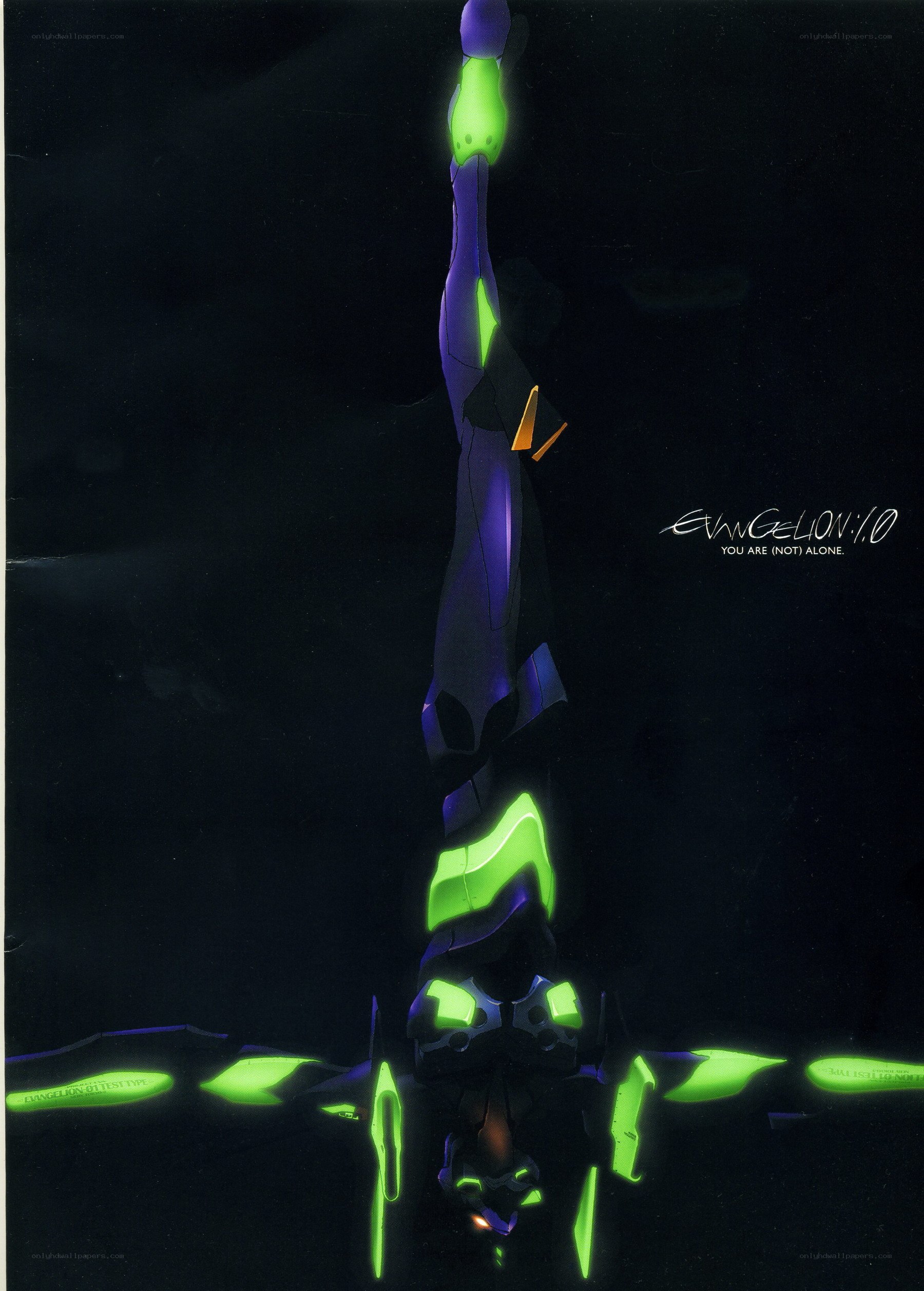 Evangelion Unit-01 in darkness