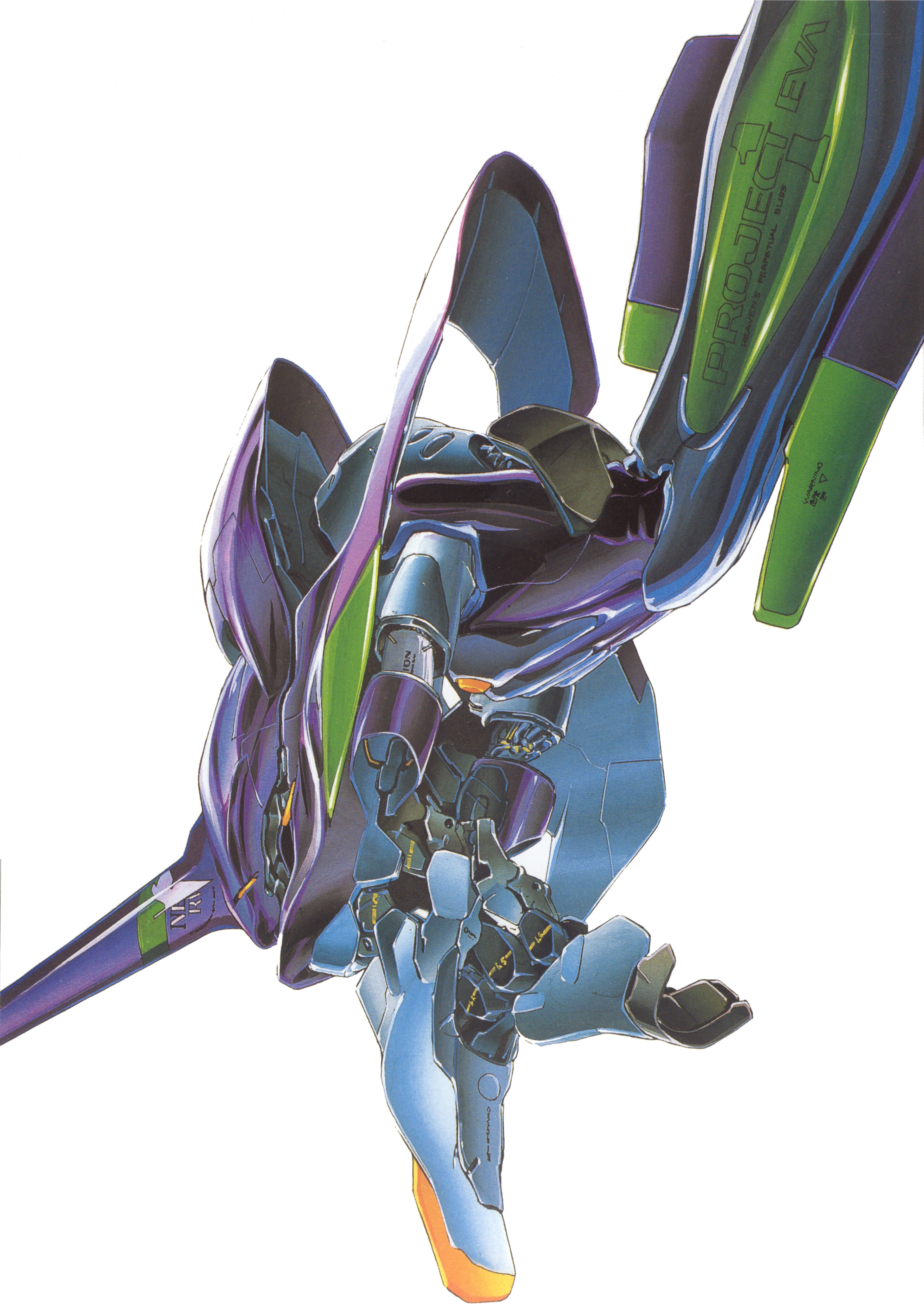Evangelion Unit-01 in flight