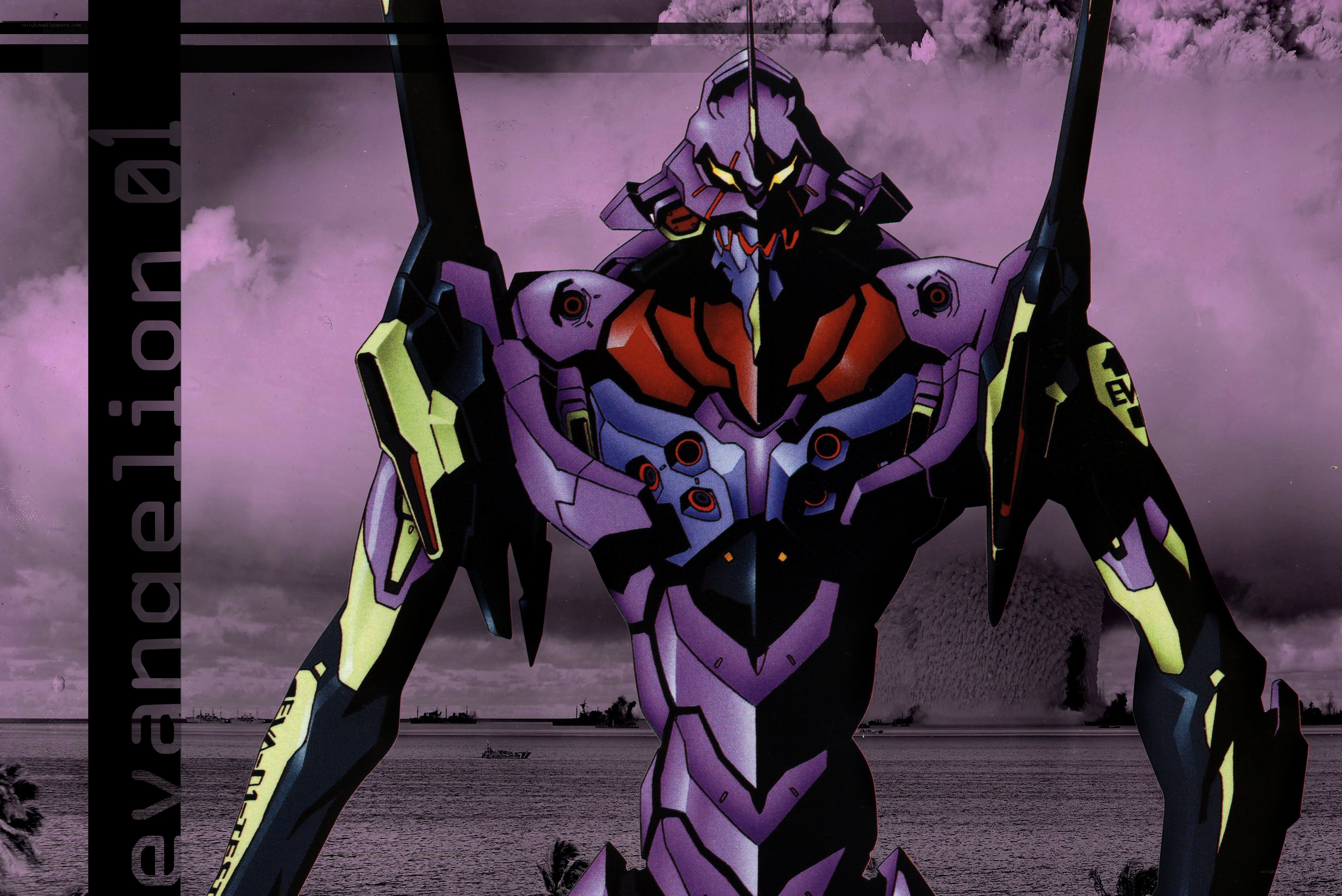 Evangelion Unit-01 stands ready