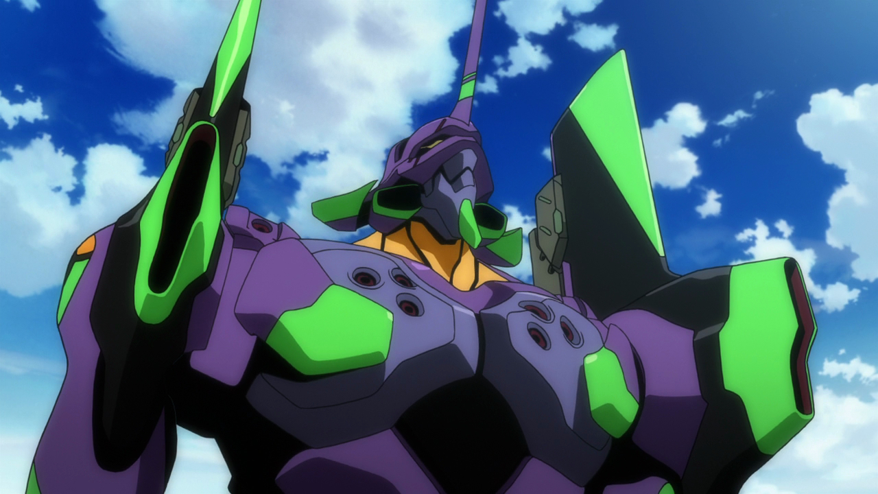 Evangelion Unit-01 stands ready