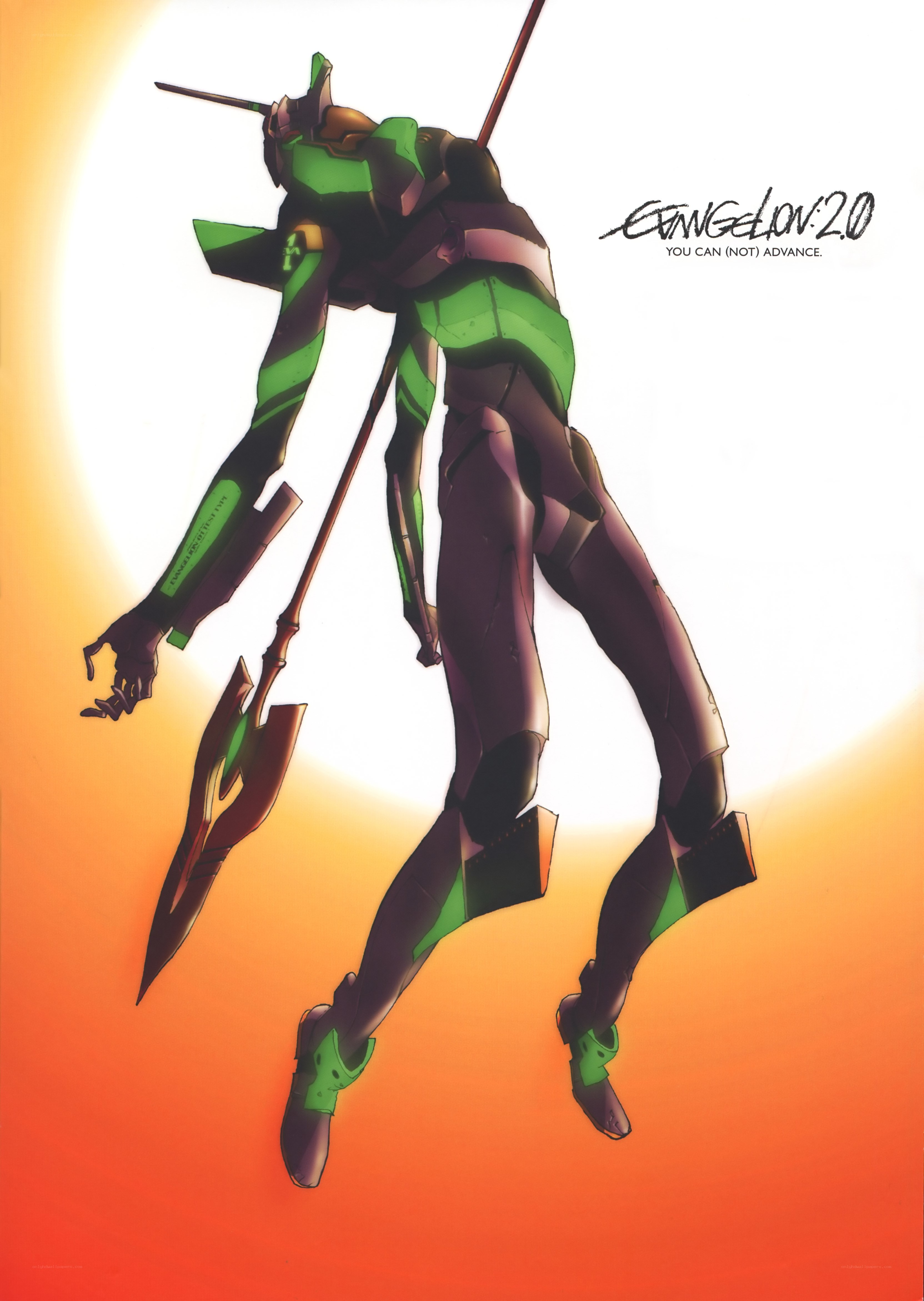 Evangelion Unit-02 in action