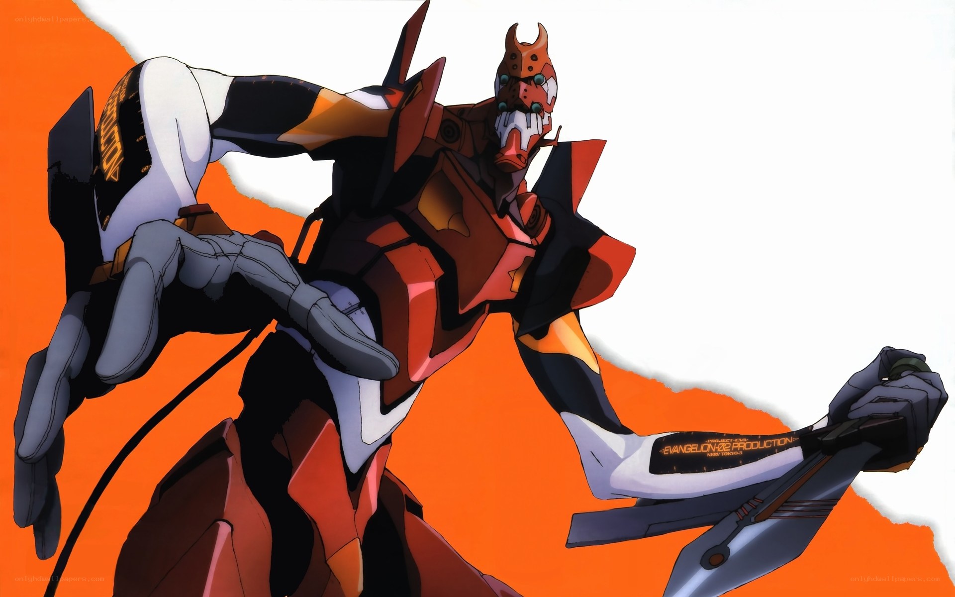 Evangelion Unit-02 in action