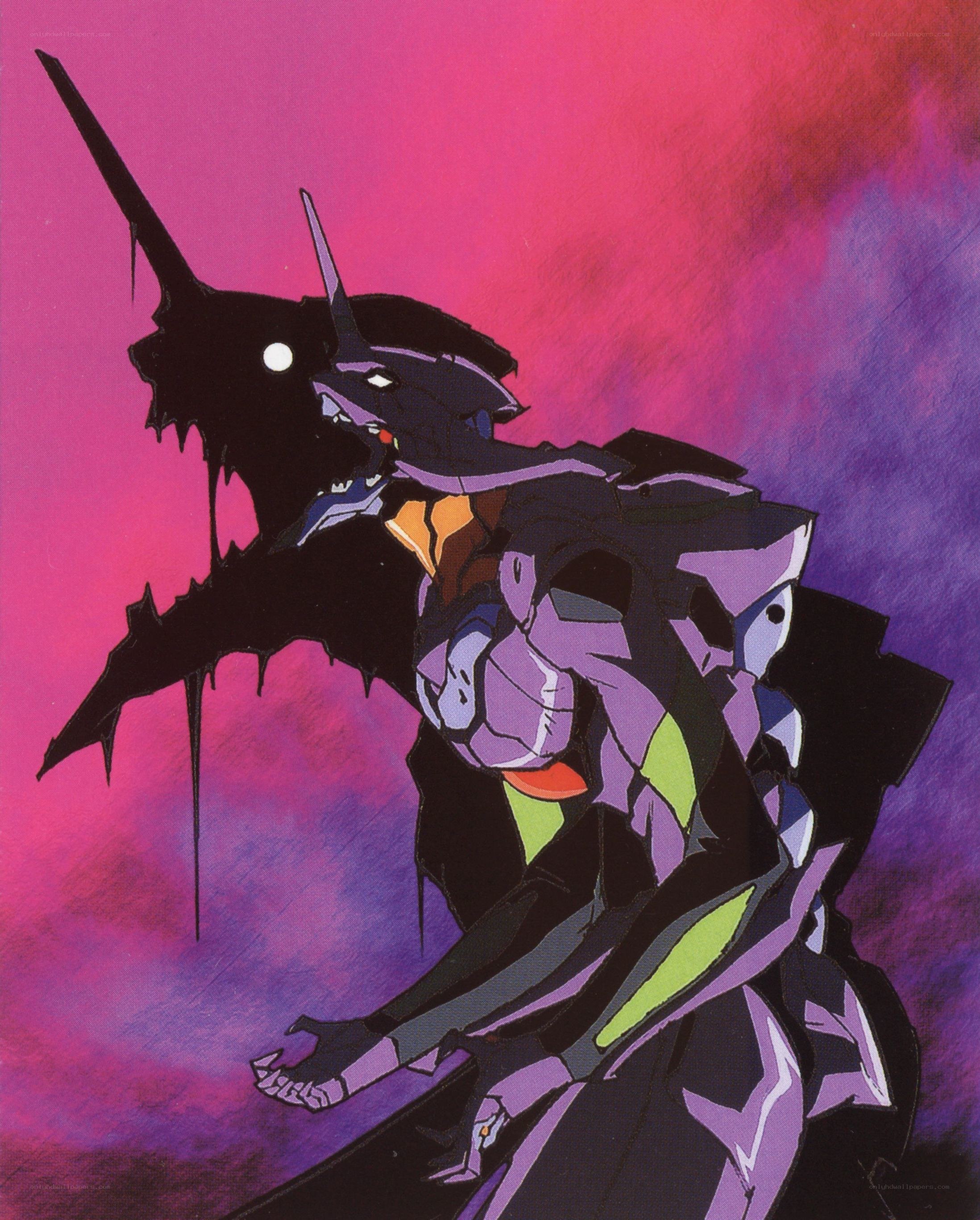 Evangelion Unit-02 in battle