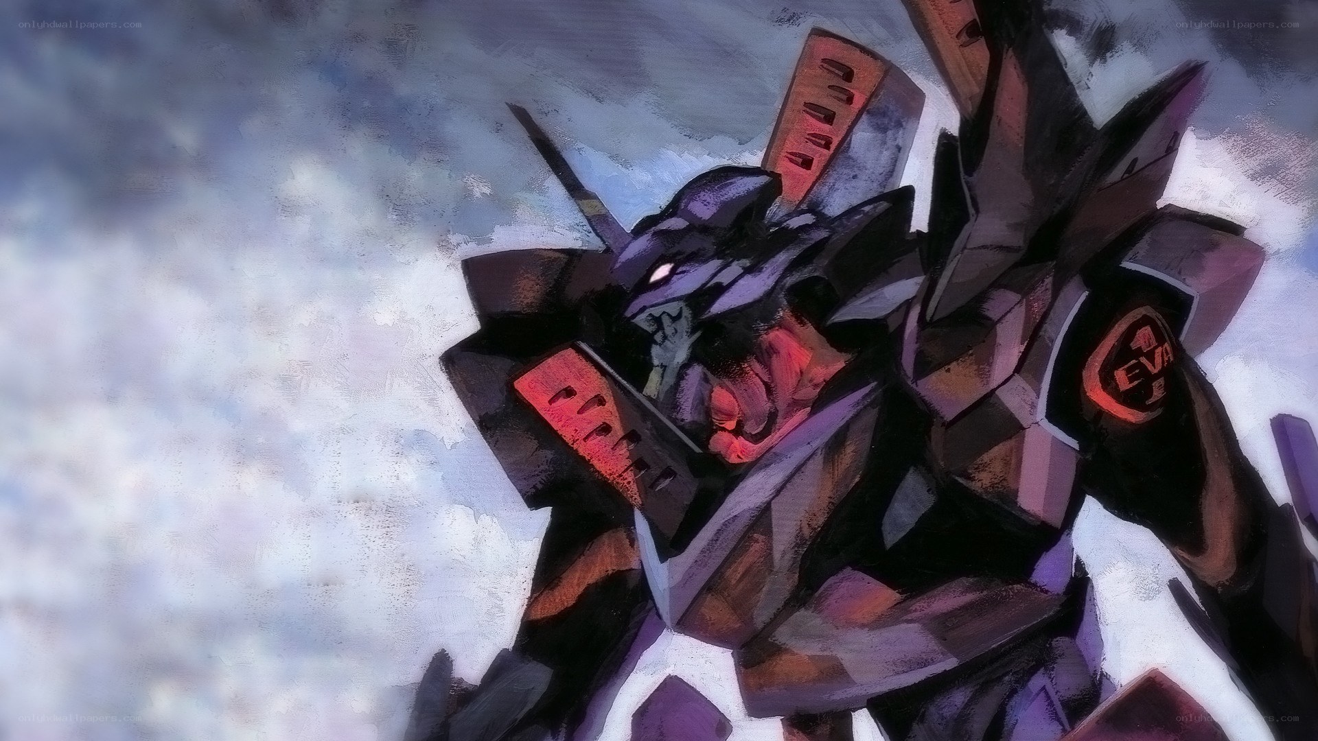 Evangelion Unit-02 in battle