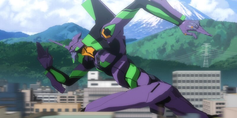 Evangelion unit in motion