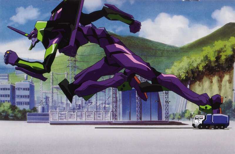 Evangelion unit in motion