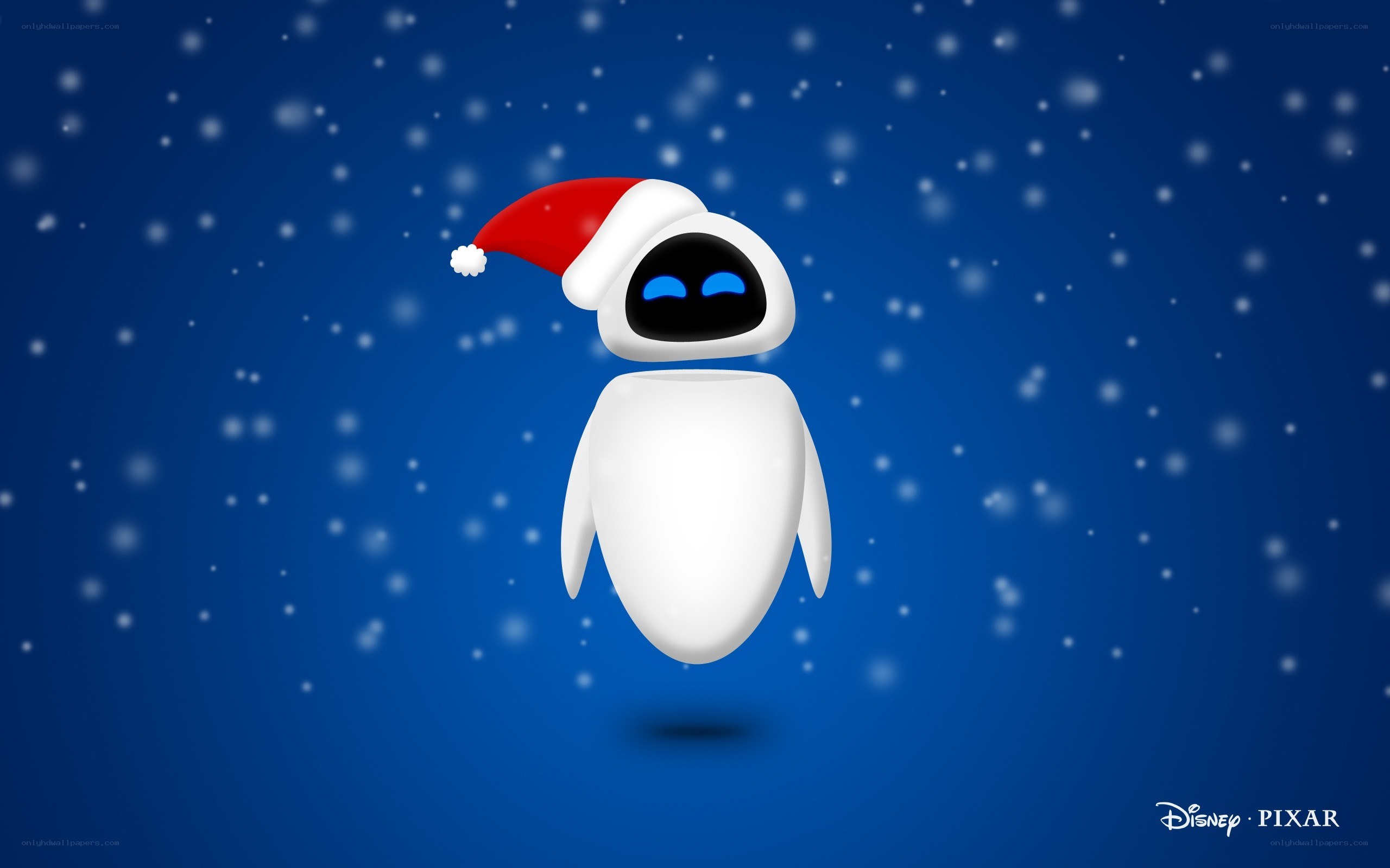 Eve in a Santa hat