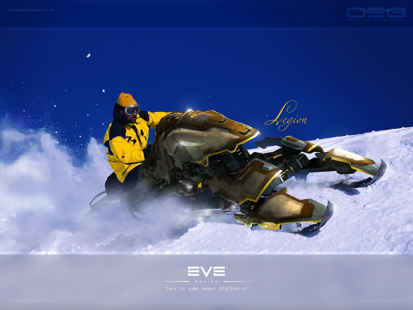 EVE Online snowmobile rider