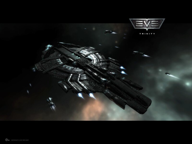 EVE Online spaceship battle