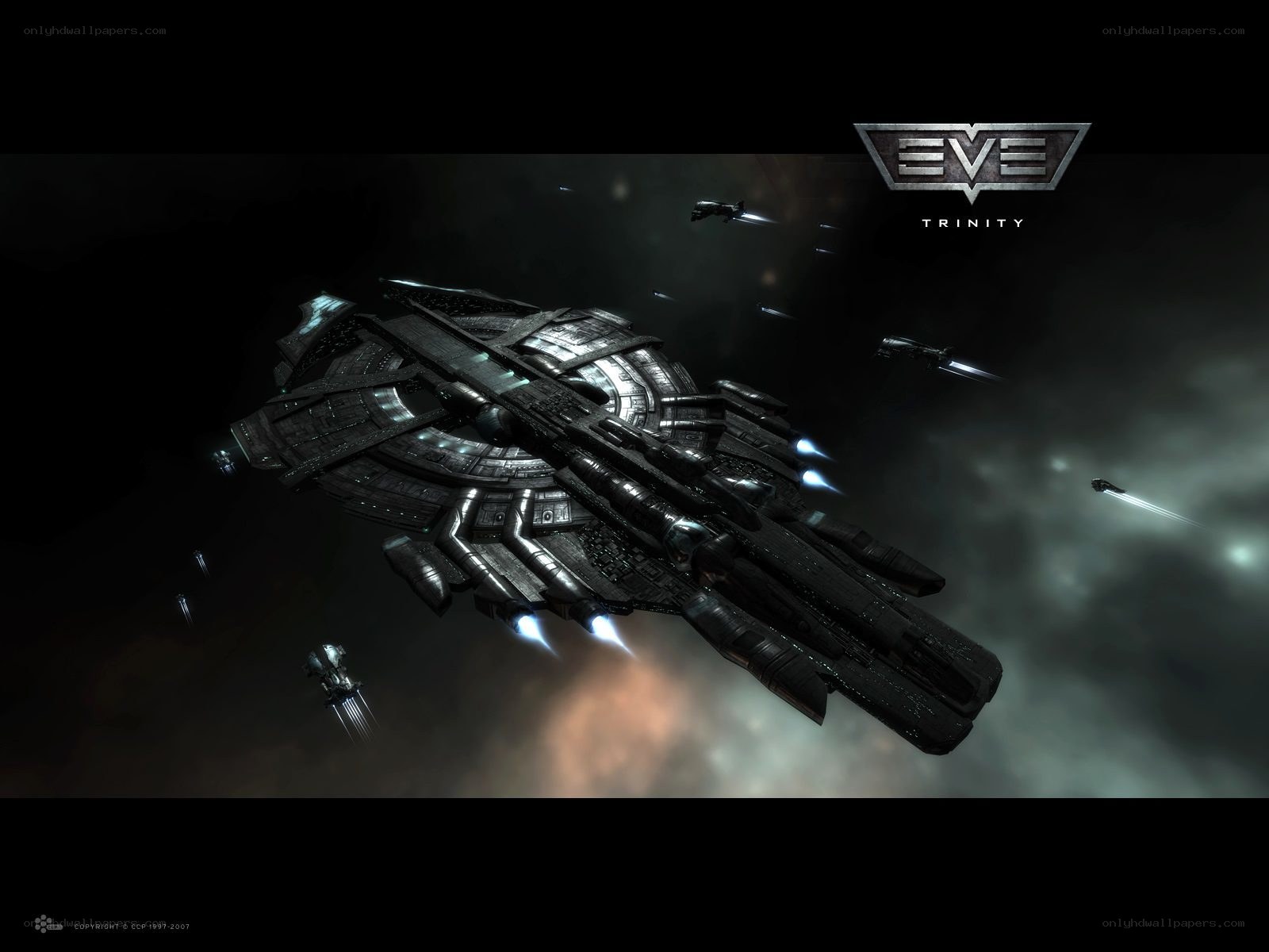 EVE Online spaceship battle