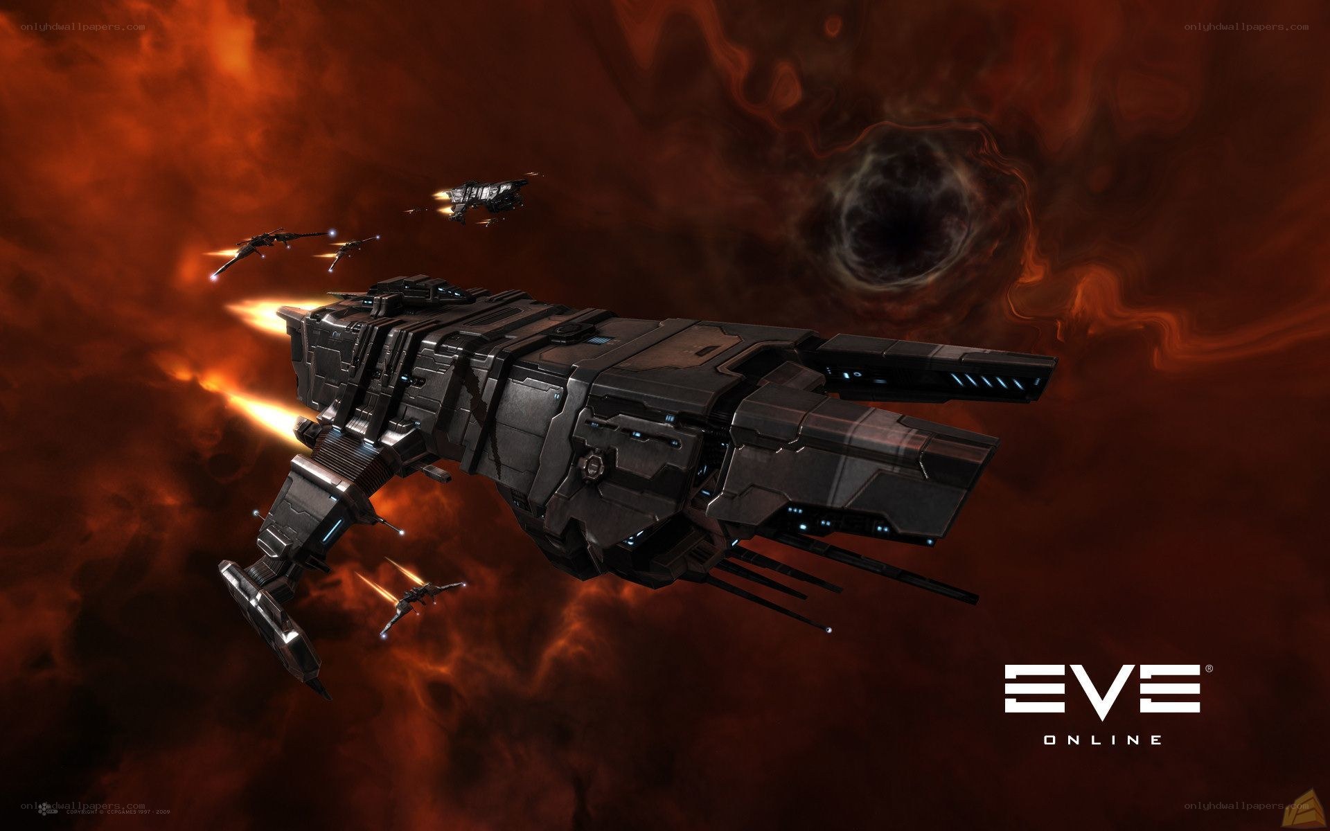 EVE Online spaceship battle
