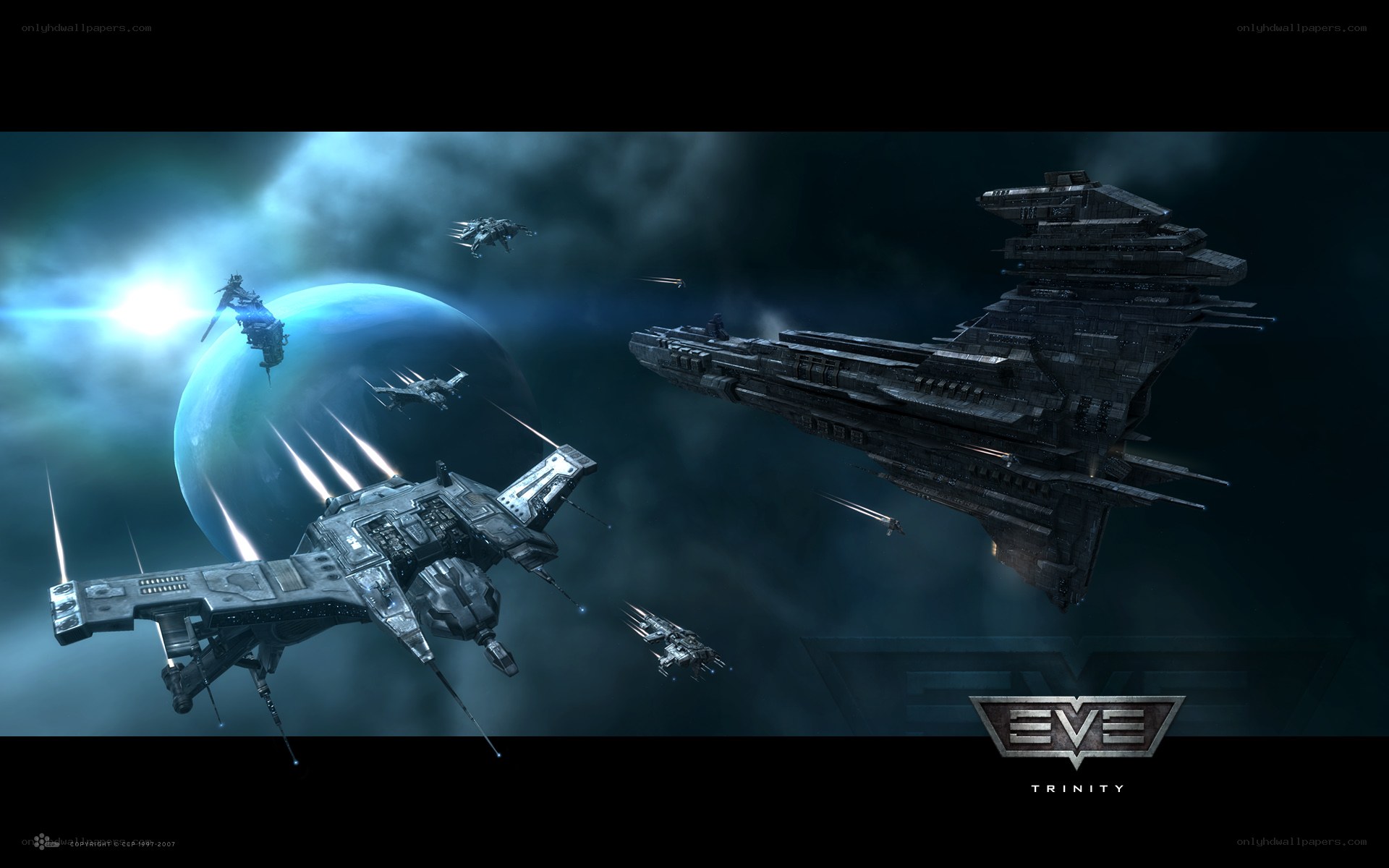EVE Online spaceship battle