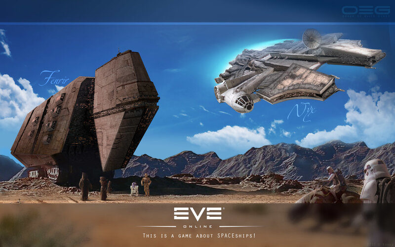 EVE Online spaceship concept art