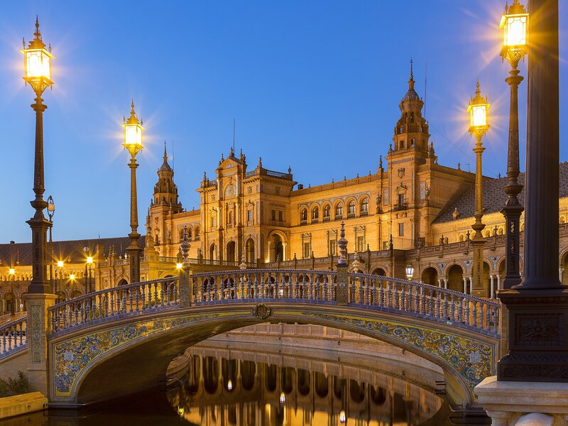 Evening at Plaza de España