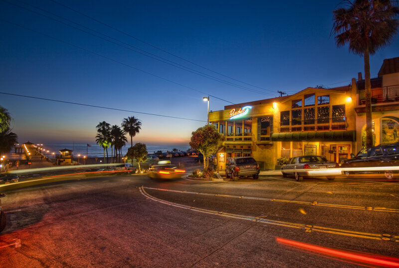 Evening at the beachside restaurant