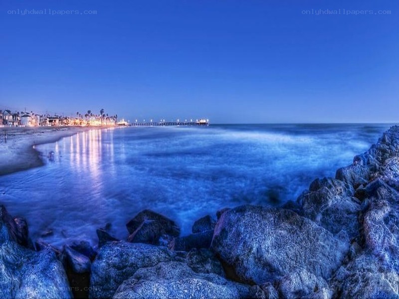 evening at the ocean pier